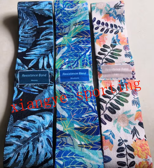 Produttore all'ingrosso di fasce di resistenza in tessuto per esercizi di palestra di casa per yoga e bottino da donna