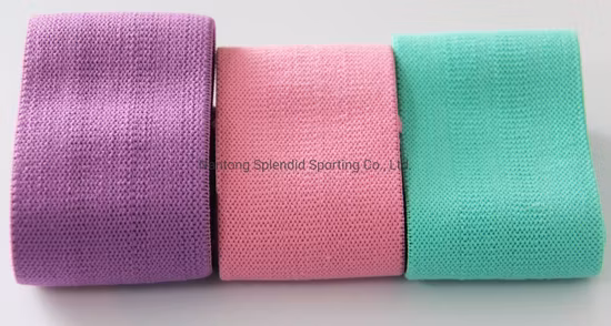 Banda di resistenza elastica circolare per allenamento Pilates con gradiente di colore arcobaleno, yoga, squat, bottino per anca