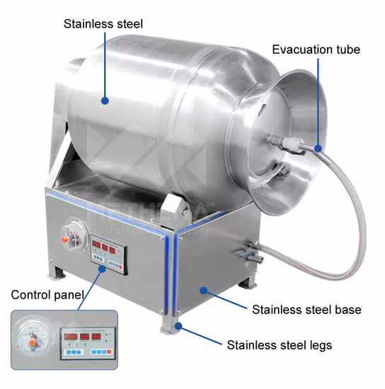 Macchina per bicchiere di carne sottovuoto per massaggio commerciale per marinatura con prezzo basso in vendita